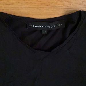 Stowaway Collection Black Dress Size M maternity